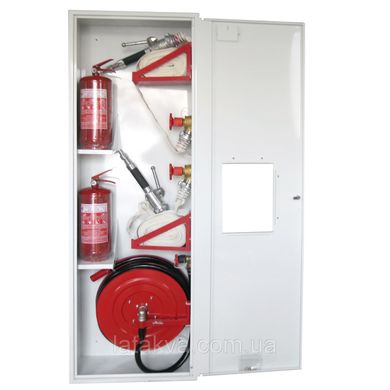 Шкаф пожарный (ПШ) встроенный HW-52 WKV 900х1450х250, белый RAL 9016
